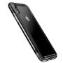 BASEUS Armor prozirna maskica s okvirom za iPhone XR - crna