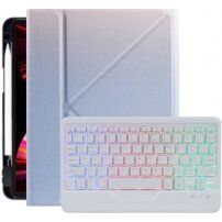 Futrola sa pozadinskim osvjetljenjem tipkovnice u boji i prostorom za Apple Pencil za iPad 9,7" (2017/2018) / Air 1 / 2 / Pro 9,7" - ljubičasto