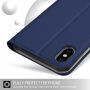 Flip futrola s postoljem za iPhone XS Max - Tamnoplava boja