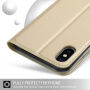 Flip futrola s postoljem za iPhone XS Max - zlatna