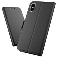 Flip futrola s postoljem za iPhone XS Max - crna