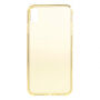 Maskica od meke plastike za iPhone XS Max - zlatna