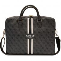 Guess 4G Printed Stripes torba za MacBook do 16" - Siva
