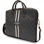 Guess 4G Printed Stripes torba za MacBook do 16" - Siva