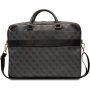 Guess 4G Printed Stripes torba za MacBook do 16" - Siva
