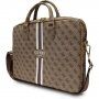Guess 4G Printed Stripes torba za MacBook do 16" - Smeđa