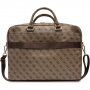 Guess 4G Printed Stripes torba za MacBook do 16" - Smeđa