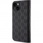 Karl Lagerfeld Saffiano Monogram flip futrola za iPhone 14 - crno