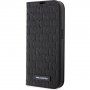 Karl Lagerfeld Saffiano Monogram flip futrola za iPhone 14 Pro Max - crno