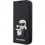 Karl Lagerfeld Saffiano Karl and Choupette NFT flip futrola za iPhone 13 Pro Max - crno
