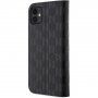Karl Lagerfeld Saffiano Monogram flip futrola za iPhone 11 - crno
