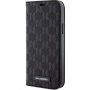 Karl Lagerfeld Saffiano Monogram flip futrola za iPhone 12 / 12 Pro - crno