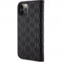 Karl Lagerfeld Saffiano Monogram flip futrola za iPhone 12 / 12 Pro - crno