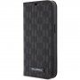 Karl Lagerfeld Saffiano Monogram flip futrola za iPhone 13 - crno