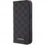 Karl Lagerfeld Saffiano Monogram flip futrola za iPhone 13 Pro - crno