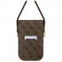 Guess 4G Metal Logo Script univerzalna torba za iPhone - Smeđa