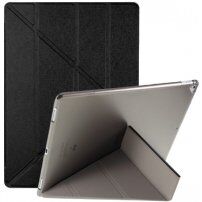 Svilena futrola s funkcijom mirovanja i origami stalkom za iPad Pro 12,9" (2015-2017) - crno