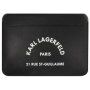 Karl Lagerfeld Saffiano RSG Embossed kožna omotnica za iPad Pro 12,9" / MacBook do 14" - crna