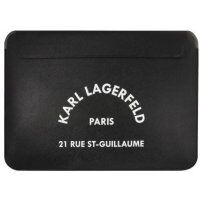 Karl Lagerfeld Saffiano RSG Embossed kožna omotnica za iPad Pro 12,9" / MacBook do 14" - crna