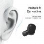 TWS-M1 bežične bluetooth slušalice sa futrolom za punjenje za Apple uređaj - crna