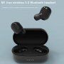TWS-M1 bežične bluetooth slušalice sa futrolom za punjenje za Apple uređaj - crna