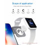 Stalak za punjenje Bestand 3u1 za Apple Watch / AirPods i brzo bežično punjenje iPhone - сірий