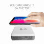 Punjač / prijenosno napajanje 6700mAh s izmjenjivim utikačima (AU / UK / US / EU) i bežničnim punjačem