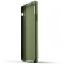 Mujjo Full Leather Wallet futrola za iPhone XR - maslinasta