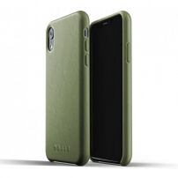 Mujjo Full Leather futrola za iPhone XR - maslinasta