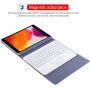 Futrola sa pozadinskim osvjetljenjem tipkovnice, touchpadom i prostorom za Apple Pencil za iPad 10,2" (2019-2021) / Air 3 (2019) / Pro 10,5" - plavo-siva