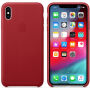 Originalna Apple kožna futrola za iPhone XS Max - crvena