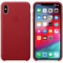 Originalna Apple kožna futrola za iPhone XS Max - crvena