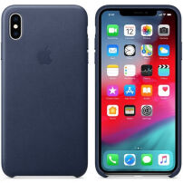 Originalna Apple kožna futrola za iPhone XS Max - ponoćno-plava