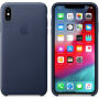 Originalna Apple kožna futrola za iPhone XS Max - ponoćno-plava