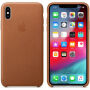 Originalna Apple kožna futrola za iPhone XS Max - smeđa poput sedla