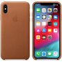 Originalna Apple kožna futrola za iPhone XS Max - smeđa poput sedla