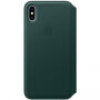 Originalna Apple Folio kožna futrola za iPhone XS Max - zelena poput bora