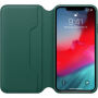 Originalna Apple Folio kožna futrola za iPhone XS Max - zelena poput bora
