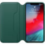 Originalna Apple Folio kožna futrola za iPhone XS Max - zelena poput bora