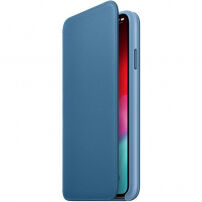 Originalna Apple Folio kožna futrola za iPhone XS Max - plavo-siva
