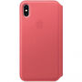 Originalna Apple Folio kožna futrola za iPhone XS Max - božur roza