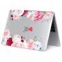 ENKAY svjetlucava prozirna maska sa uzorkom za MacBook Pro 16" (A2485 / A2780 / A2991 / A3186 / A3403) - ružičasti božuri