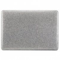 Maska sa šljokicama i crnim donjim dijelom pro MacBook Pro 13" (A1706 / A1708 / A1989 / A2159) - srebrni