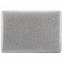 Maska sa šljokicama i crnim donjim dijelom pro MacBook Pro 15" (A1707 / A1990) - srebrni
