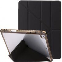 Futrola sa prozirnom poleđinom i origami stalkom za iPad 10,2" (2019-2021) / Air 3 (2019) / Pro 10,5" - crno