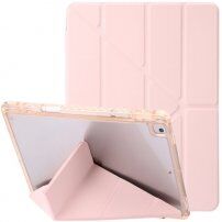 Futrola sa prozirnom poleđinom i origami stalkom za iPad 10,2" (2019-2021) / Air 3 (2019) / Pro 10,5" - ružičasto