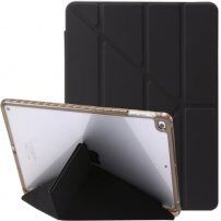 Futrola sa prozirnom poleđinom i origami stalkom za iPad 9,7" (2017/2018) / Air 1 / 2 / Pro 9,7" - crno