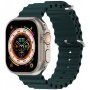 Silikonski ocean remen za Apple Watch Ultra 49mm / 46mm / 45mm / 44mm / 42mm - petrolej