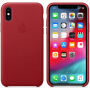 Originalna Apple kožna futrola za iPhone XS - crvena