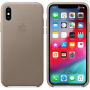 Originalna Apple kožna futrola za iPhone XS - nijansa dima